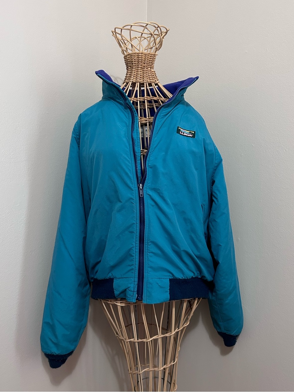 Vintage LL Bean Warm-Up Jacket / Women’s Large / 80’s / 90’s